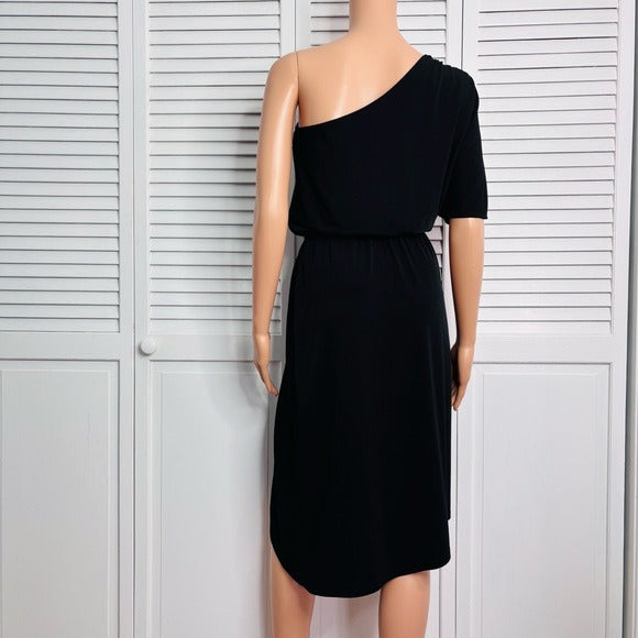 *New* MAX & CLEO Sheri One Shoulder Dress in Black Size Small