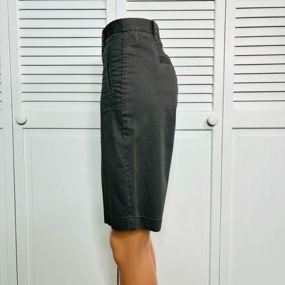 J. CREW Stretch Gray Bermuda Shorts Size 4