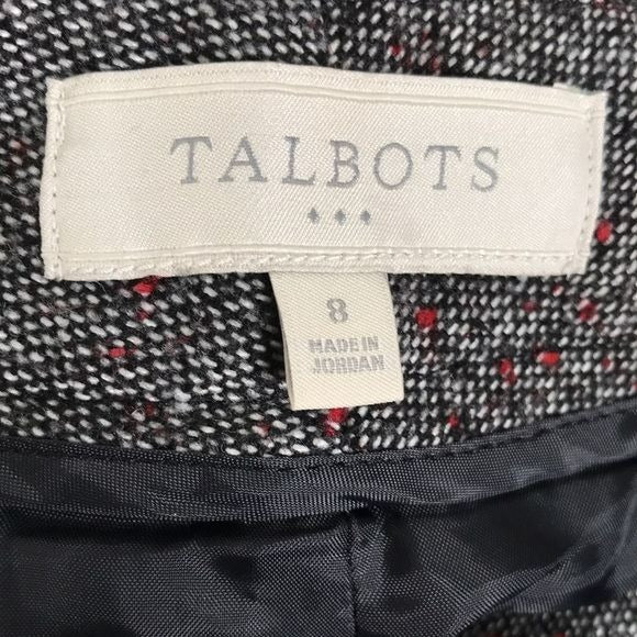 TALBOTS Gray Tweed Pants Size 8