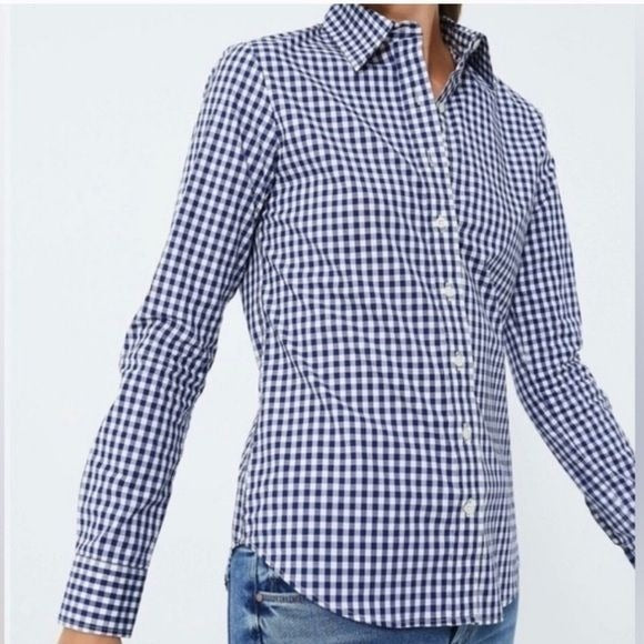 *NEW* UNTUCKit Belleza Blue Gingham Button Down Shirt