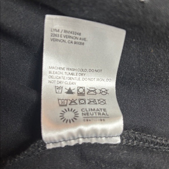 REFORMATION Black Mock Neck Ruched Mini Dress Size Medium