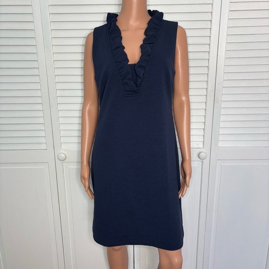 New LILLY PULITZER Tisbury Sleeveless Ruffle Detail Sheath Dress Size Medium
