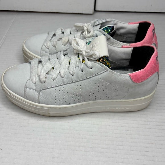 P448 Lace Up Low Top Sneakers Size 8