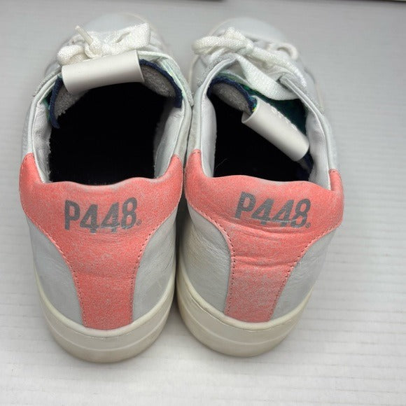 P448 Lace Up Low Top Sneakers Size 8