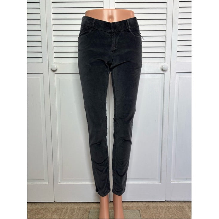 New Ecru Gray Edge Jean Velvet Corduroy Pants Size 2