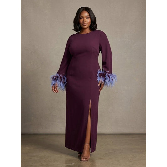 New Tuckernuck Winetasting Feather Eleanor Maxi Dress Size XXXL