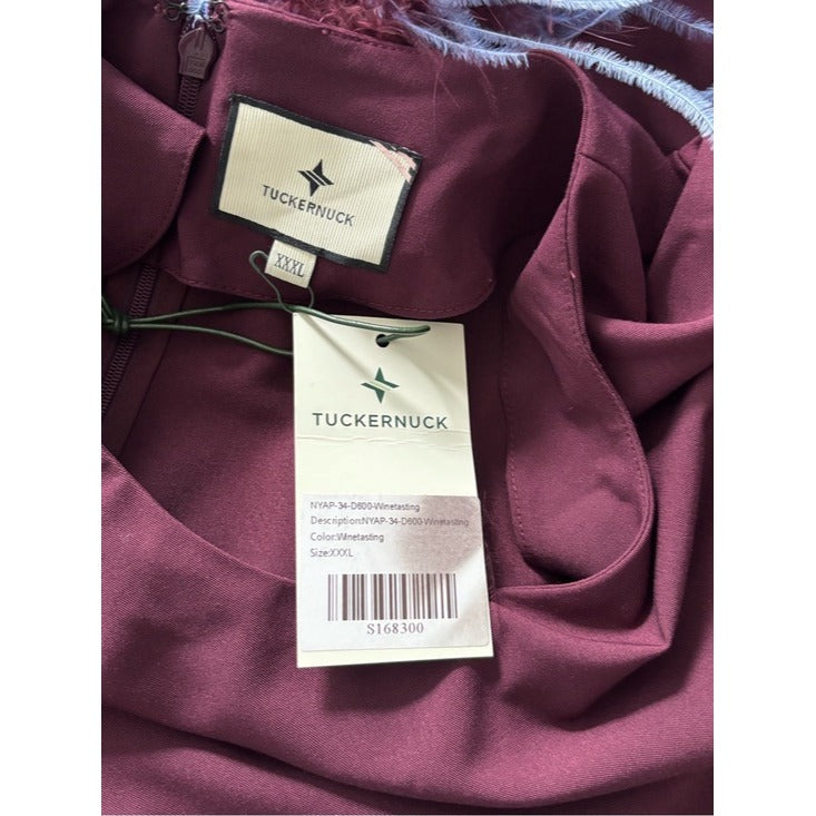 New Tuckernuck Winetasting Feather Eleanor Maxi Dress Size XXXL