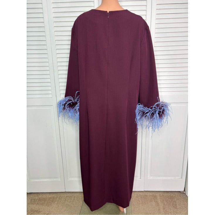 New Tuckernuck Winetasting Feather Eleanor Maxi Dress Size XXXL
