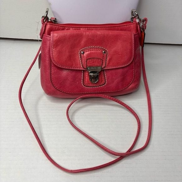 *NEW* COACH Poppy Pink Leather Mini Groovy Crossbody Bag