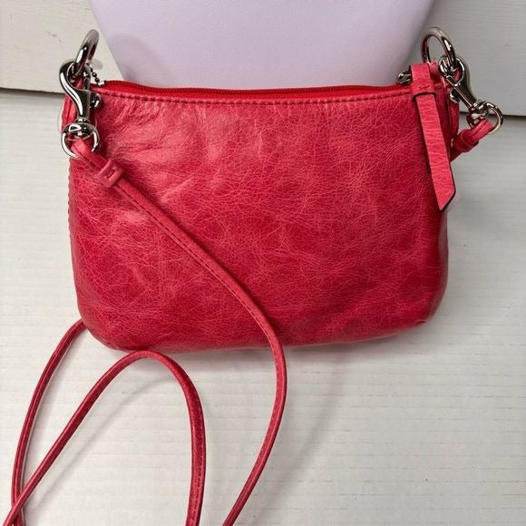 *NEW* COACH Poppy Pink Leather Mini Groovy Crossbody Bag