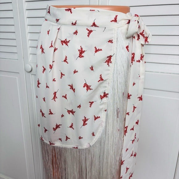 *New* SABINA MUSAYEV Sake Skirt in Ivory Print Size Small