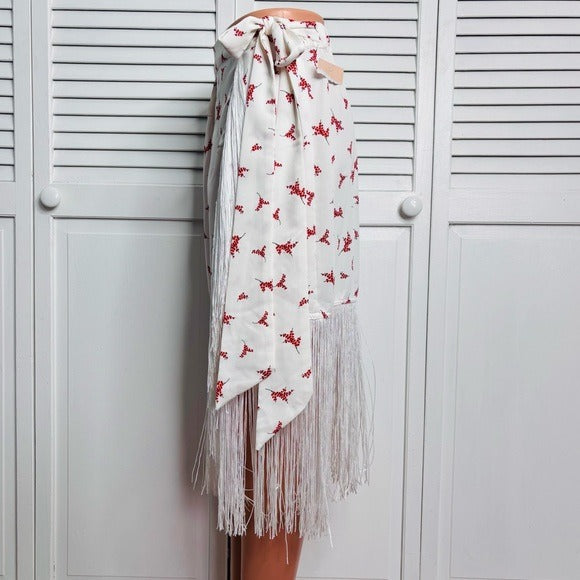 *New* SABINA MUSAYEV Sake Skirt in Ivory Print Size Small