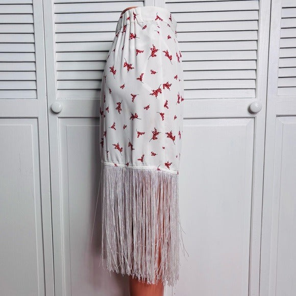 *New* SABINA MUSAYEV Sake Skirt in Ivory Print Size Small