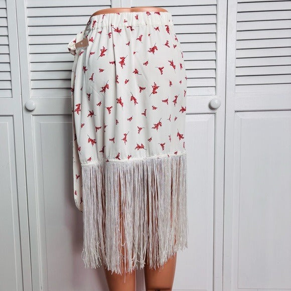 *New* SABINA MUSAYEV Sake Skirt in Ivory Print Size Small