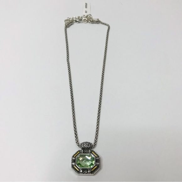 *NEW* BRIGHTON Silver Green Gem Necklace