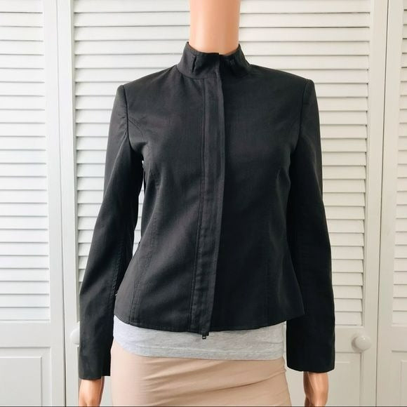 DAVID MEISTER Black Zip Up Jacket Size 2