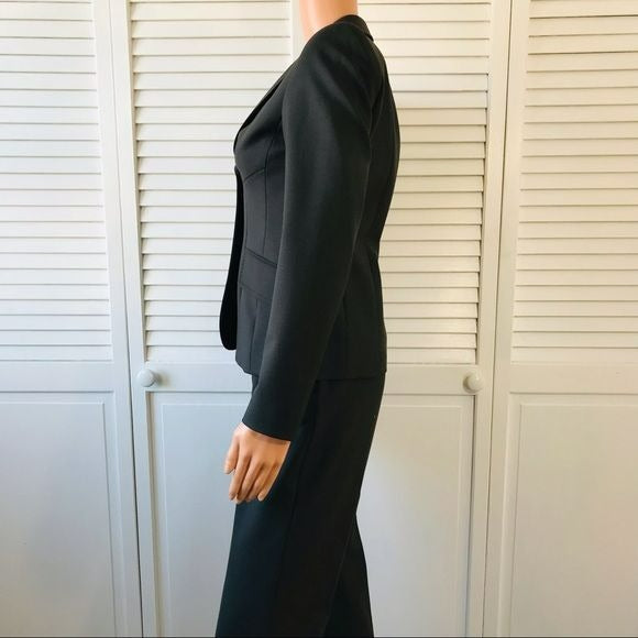 ANNE KLEIN Dark Gray Pant Suit Size 2P