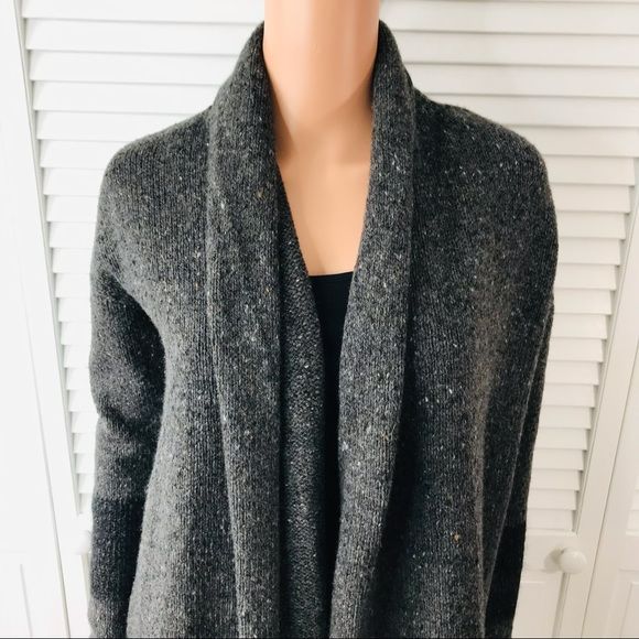 VINCE Dark Gray Open Front Cardigan Sweater Size S