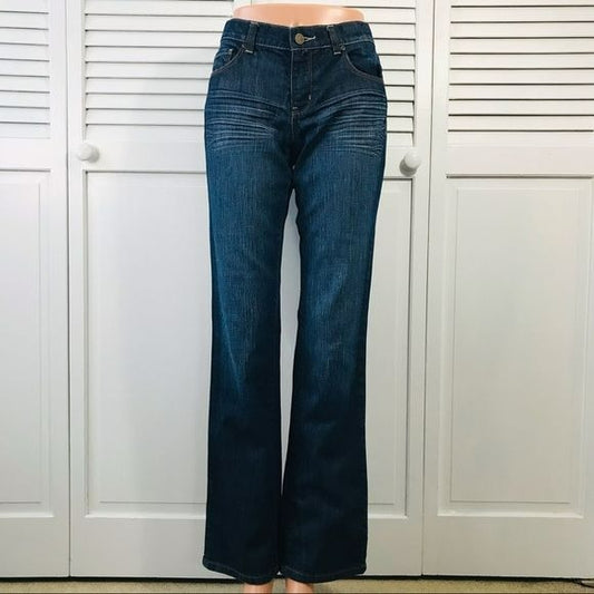 NEW YORK & COMPANY Blue Low Rise Bootcut Jeans