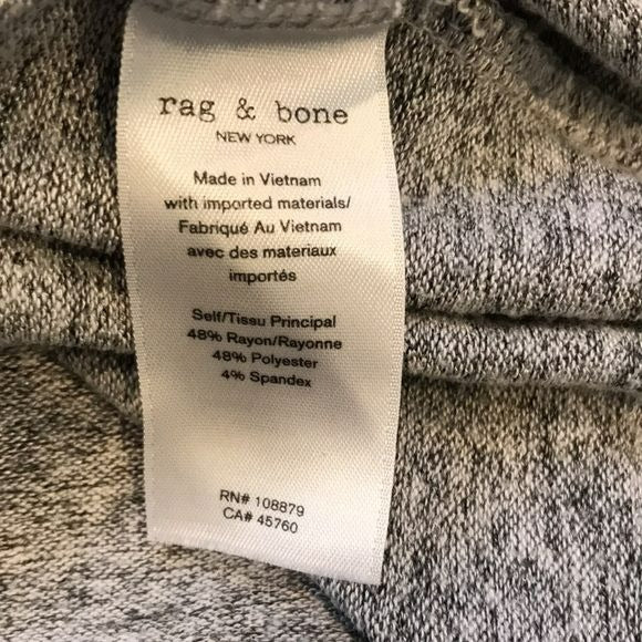 RAG & BONE Gray V-Neck Sweater Size Small