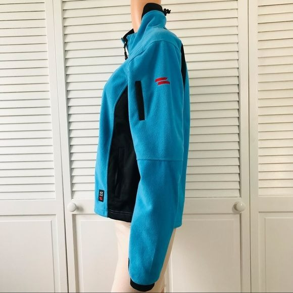 ICEWEAR Blue Black Zip Up Jacket Size M