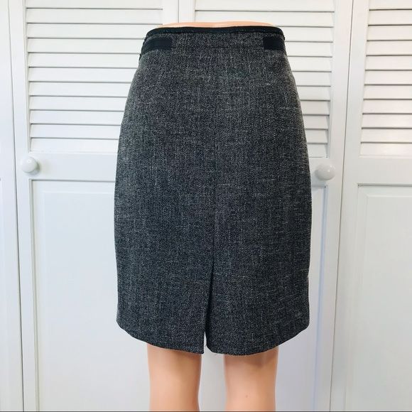 THE LIMITED Gray Black Pencil Skirt