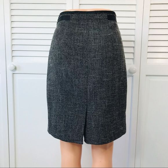 THE LIMITED Gray Black Pencil Skirt Size 0