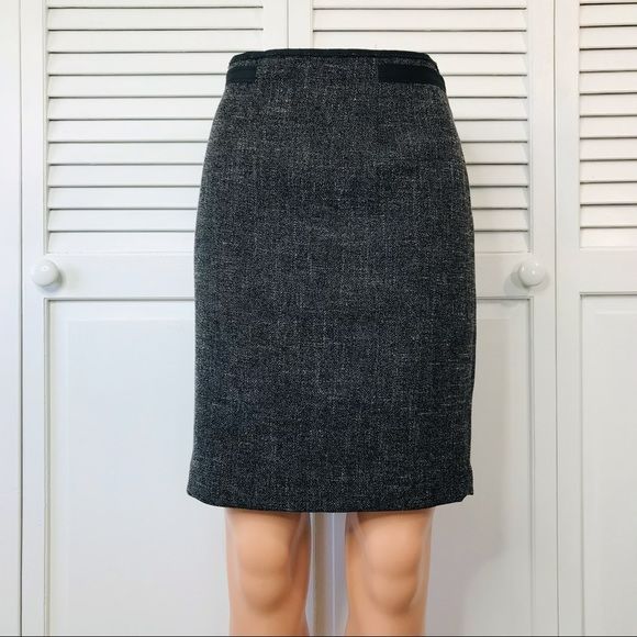 THE LIMITED Gray Black Pencil Skirt