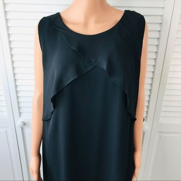 VINCE CAMUTO Black Sleeveless Dress Size 2X