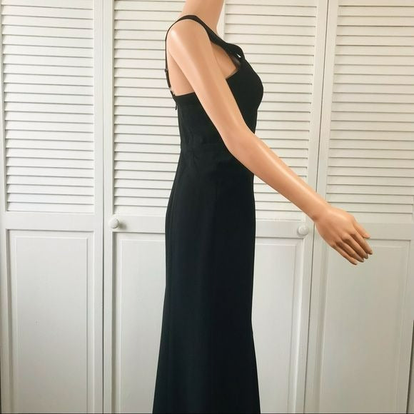 BCBGMAXAZRIA Black Valerie Evening Gown Size 4