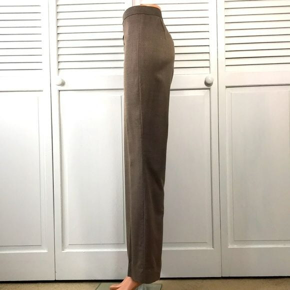 ST. JOHN Brown Wool Blend Pants Size 10