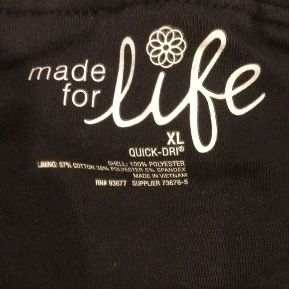 MADE FOR LIFE Black Skort Size Extra L