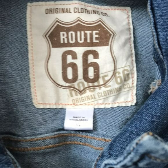 ROUTE 66 Denim Jacket Size XL