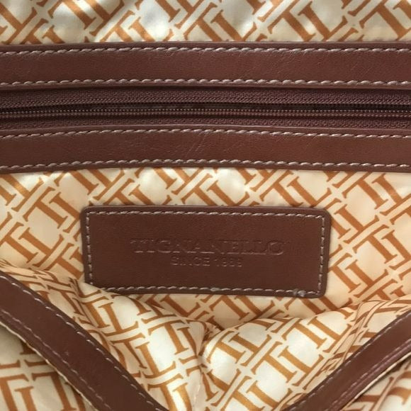 TIGNANELLO Ivory Brown Handbag