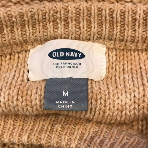 OLD NAVY Tan Knit Sweater Size M