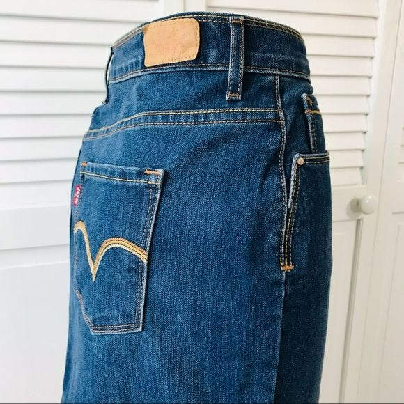 LEVI’S Vintage Blue Jean Pencil Skirt Size 12