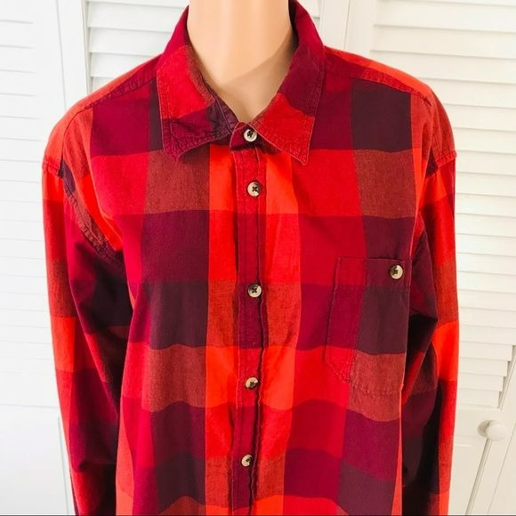 RUFF HEWN Button Down Plaid Shirt