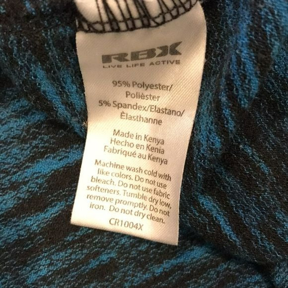 RBX Blue Black Long Sleeve Shirt Size 2X