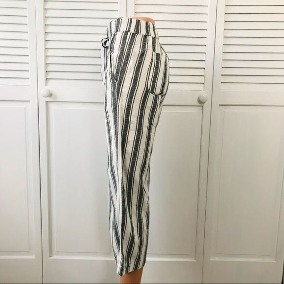 *NEW* SANCTUARY Black Tire Stripe Tunnel Wide Leg Pants Size S