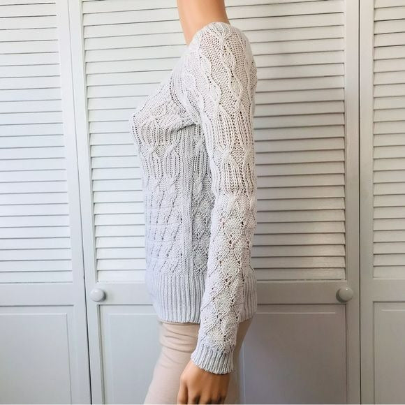 SPARROW By Anthropologie Light Grey Knit Sweater Size XS
