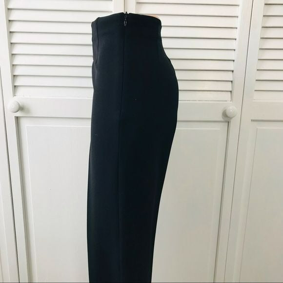 PIAZZA SEMPIONE Black Wool Dress Pants Size 44