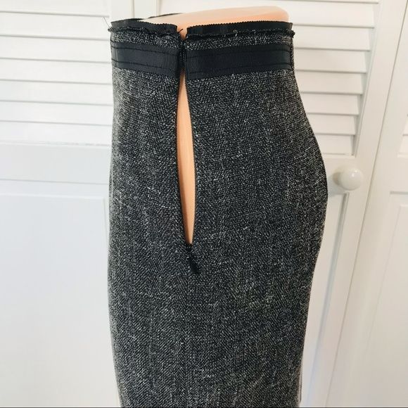 THE LIMITED Gray Black Pencil Skirt Size 0