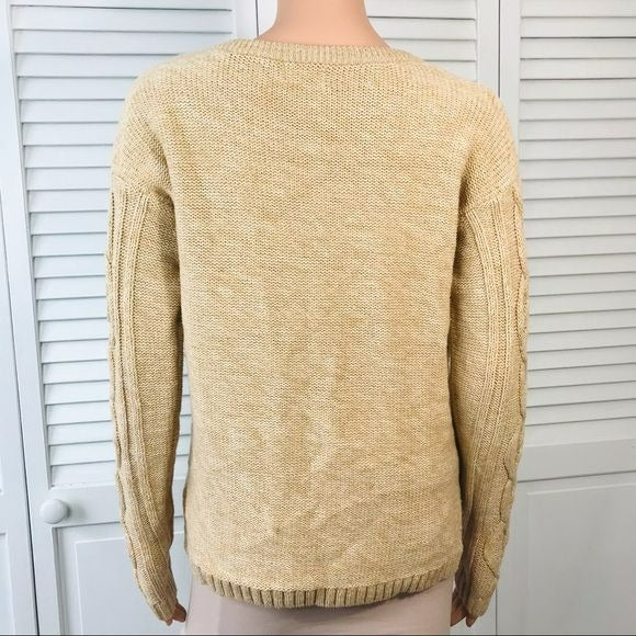 OLD NAVY Tan Knit Sweater Size M