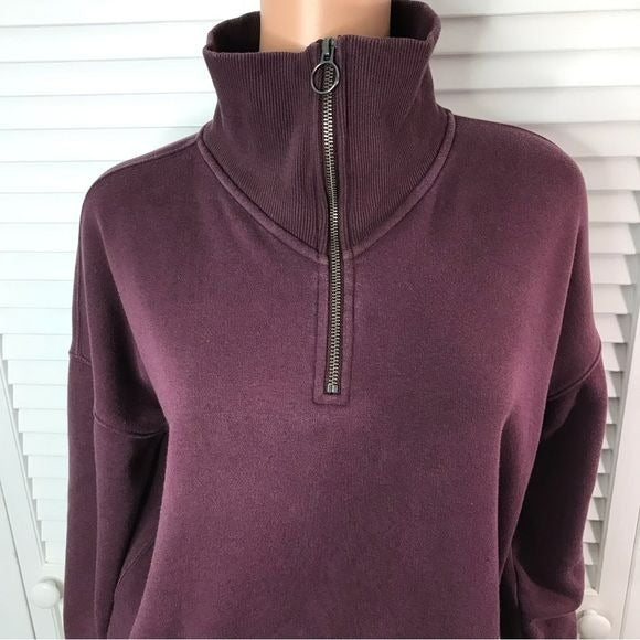 ATHLETA Purple High Collar Sweater Size XS