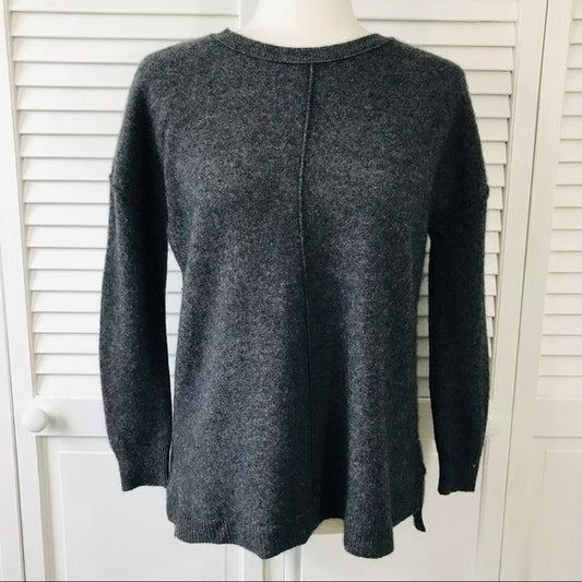 CATHERINE MELANDRINO Gray Cashmere Sweater Size S