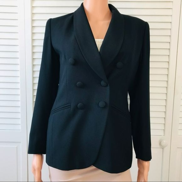 PETITE SOPHISTICATION Black Blazer Size 4P