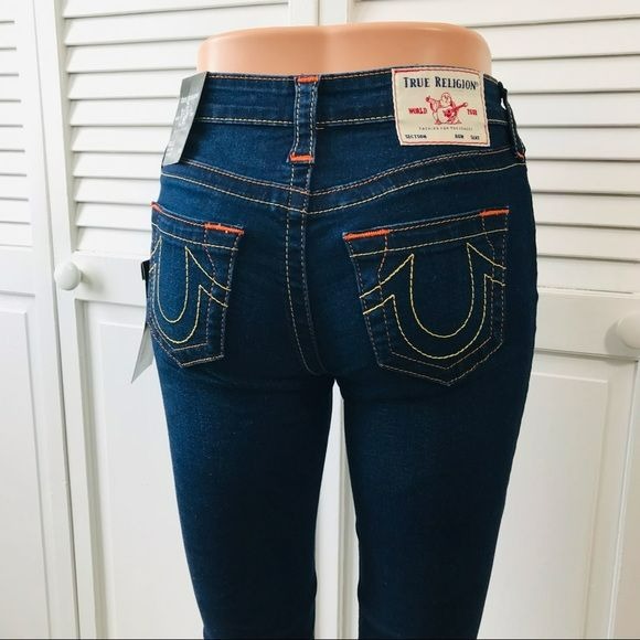 TRUE RELIGION Minimal Abrasion Billie Om Core Mid Rise Straight Jeans Size 25 (new with tags)