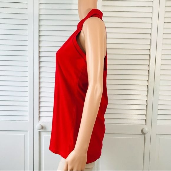 TEE SHOP Red Sleeveless Shirt Size XL