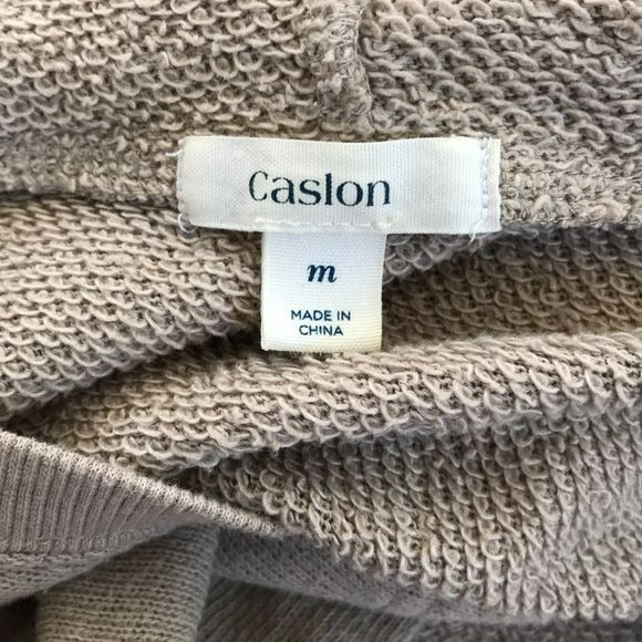CASLON Tan Hooded Sweatshirt Size M