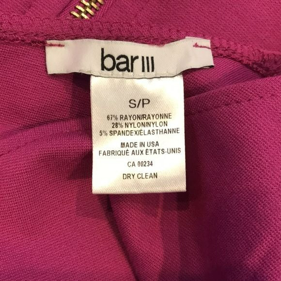 BAR III Fuchsia Sleeveless Envelop Dress Size S